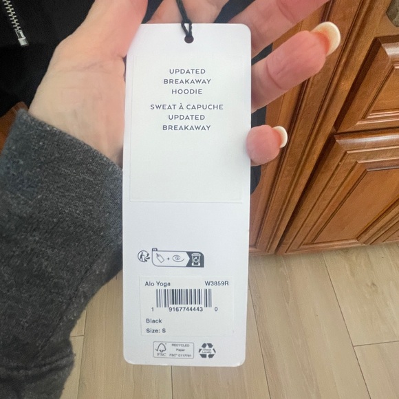 ALO Yoga Black Zip-Up Hoodie - Picture 5 of 7